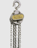 大連海鮮加工廠(chǎng)車(chē)間設備檢修冠航不銹鋼手拉葫蘆的應用